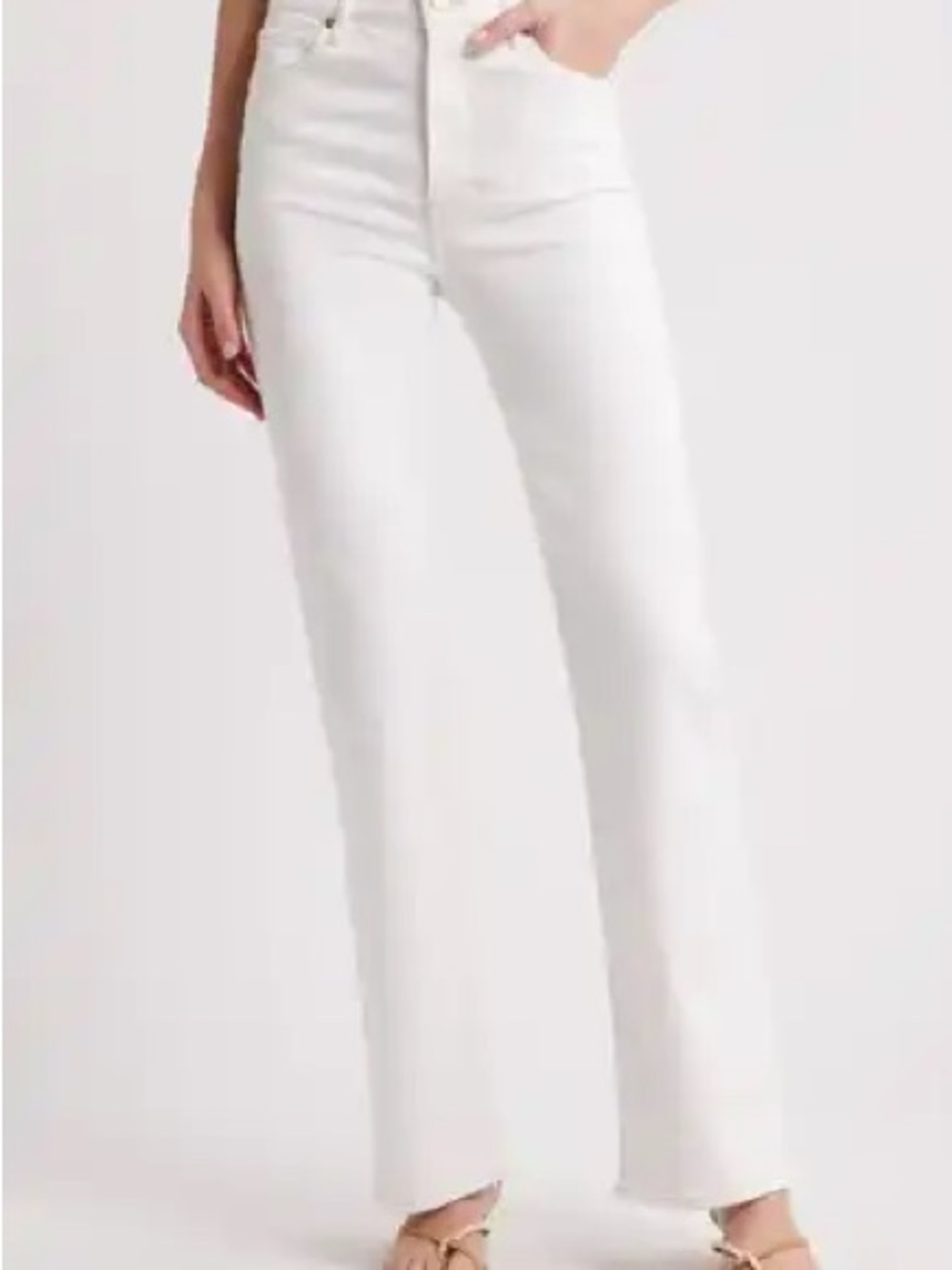 Frame Denim High-Rise le mini boot Cream Jeans